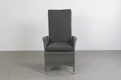 Timber wicker verstelbare tuinstoel - Organic grey