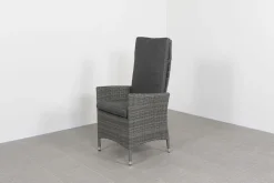 Timber wicker verstelbare tuinstoel - Organic grey