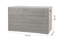Toomax Dolomiti loungekussenkist - 970L Warm Grey