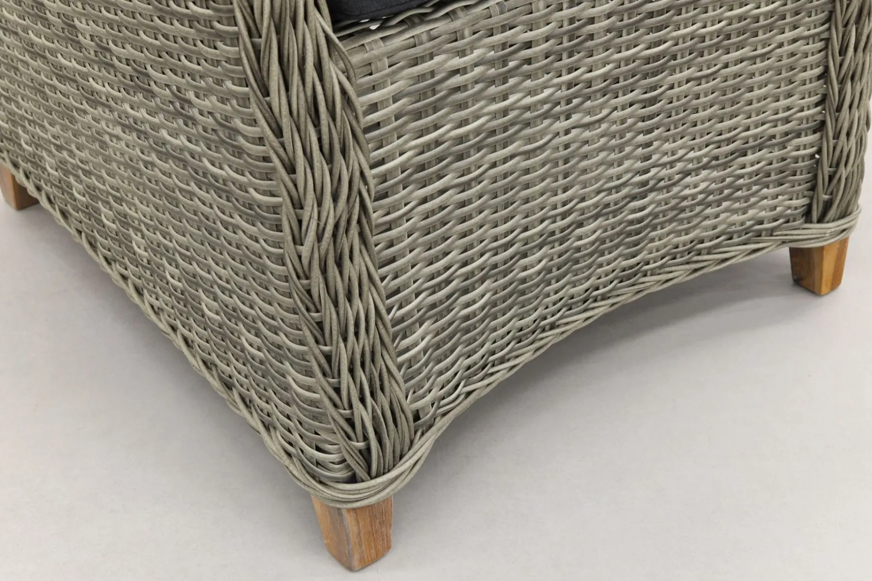 Torino dining wicker tuinstoel - Paloma grijs