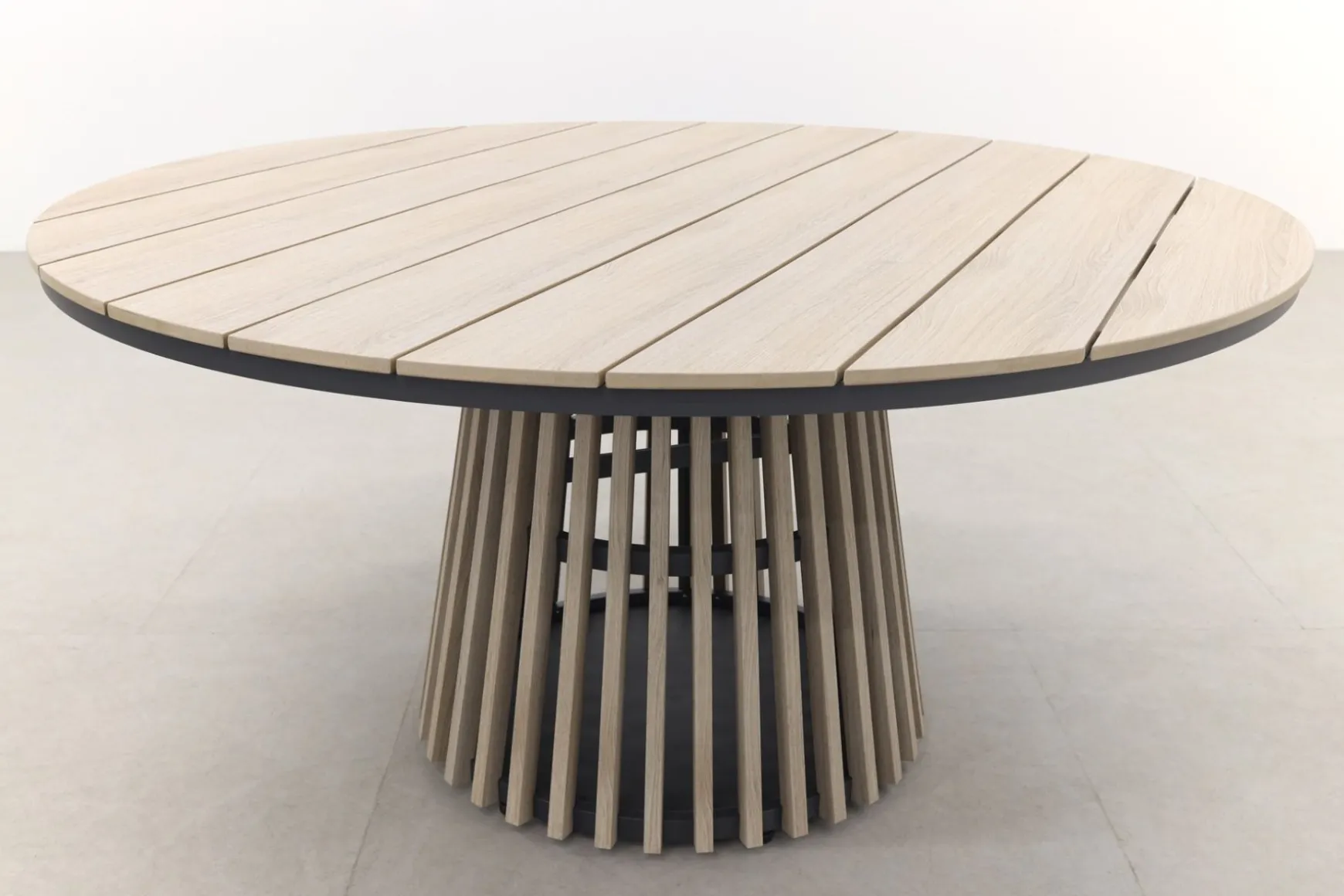 Trinxa ronde tuintafel Ø148 cm. - lichtgrijs