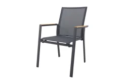 Utah/Alaska tuinset - teak/aluminium - antraciet -270x100 cm.