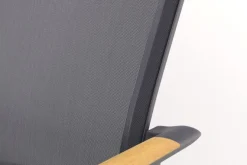 Utah/Alaska tuinset - teak/aluminium - antraciet -270x100 cm.