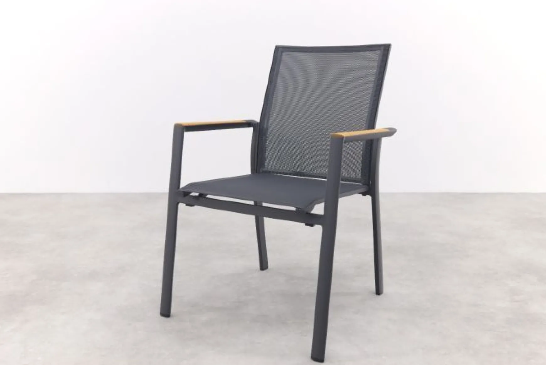 Utah/Alaska tuinset - teak/aluminium - antraciet -270x100 cm.