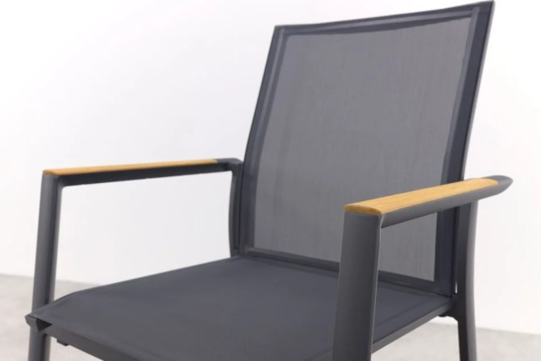Utah/Alaska tuinset - teak/aluminium - antraciet -270x100 cm.