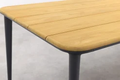 Utah/Alaska tuinset - teak/aluminium - antraciet -270x100 cm.