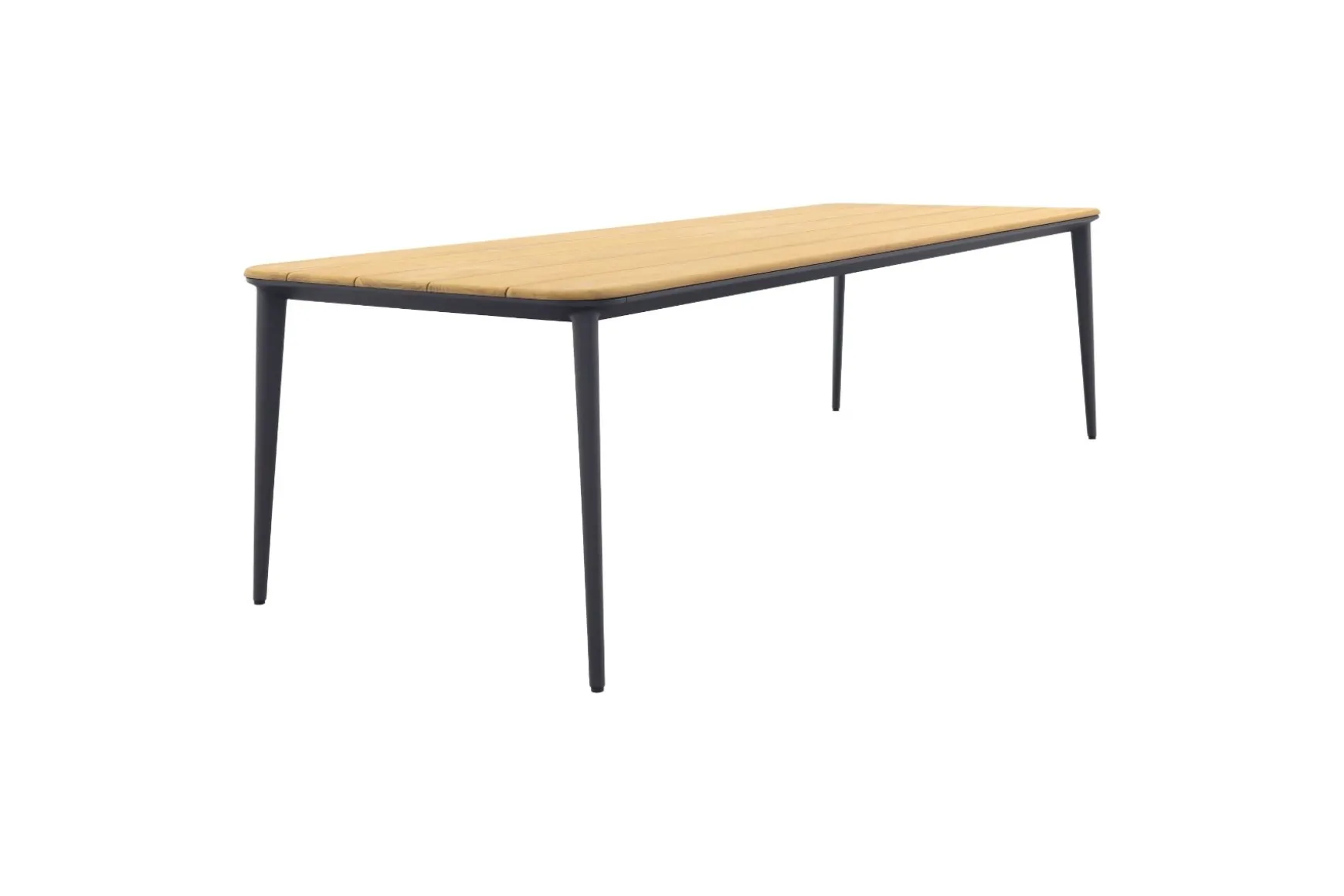 Utah/Alaska tuinset - teak/aluminium - antraciet -270x100 cm.