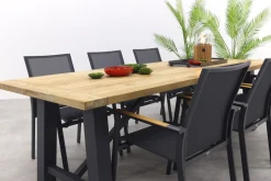 Utah/Keltex tuinset-teak/aluminium-antraciet-265x101 cm.