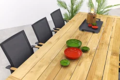 Utah/Keltex tuinset-teak/aluminium-antraciet-265x101 cm.