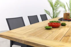 Utah/Keltex tuinset-teak/aluminium-antraciet-265x101 cm.
