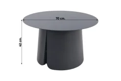 Velora koffietafel Ø70 cm. - Royal Grey