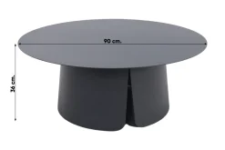 Velora koffietafel Ø90 cm. - Royal Grey