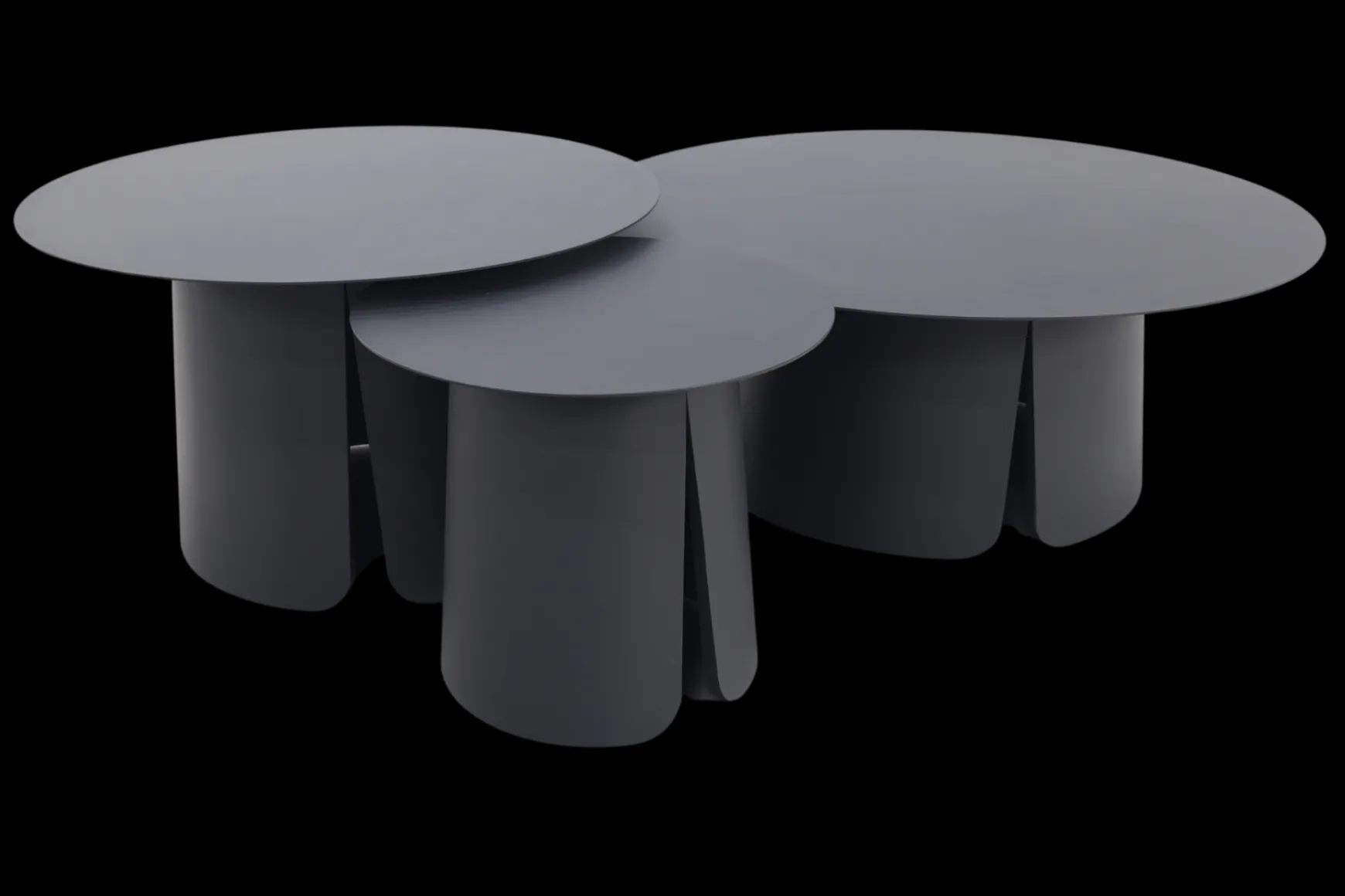 Velora koffietafels - Set van 3 - Royal grey