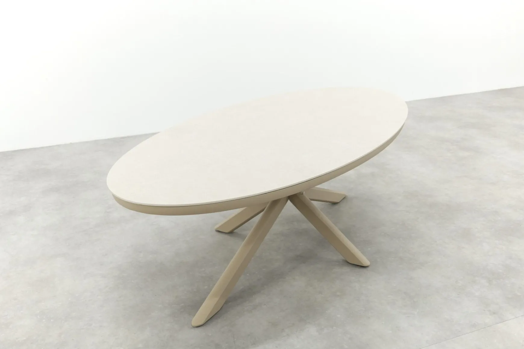 Ventaro ovale tuintafel 240x115 cm. - Latte