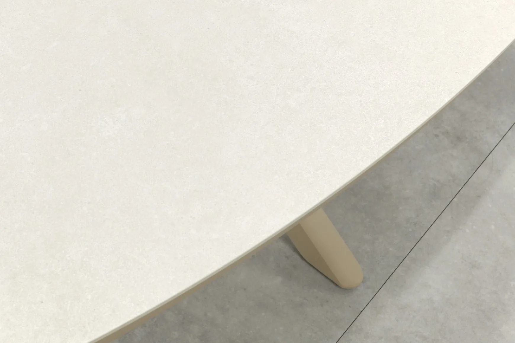 Ventaro ovale tuintafel 240x115 cm. - Latte