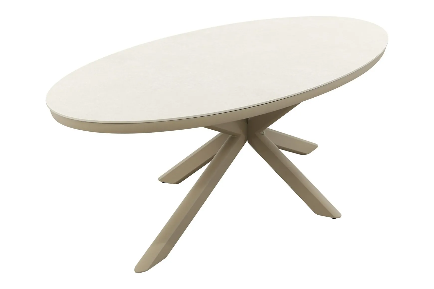 Ventaro ovale tuintafel 240x115 cm. - Latte