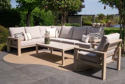 Verano/Atlanta loungeset + loungestoel (6-delig) - Latte