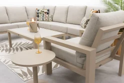 Verano/Atlanta loungeset + loungestoel (6-delig) - Latte