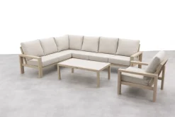 Verano/Atlanta loungeset + loungestoel (6-delig) - Latte