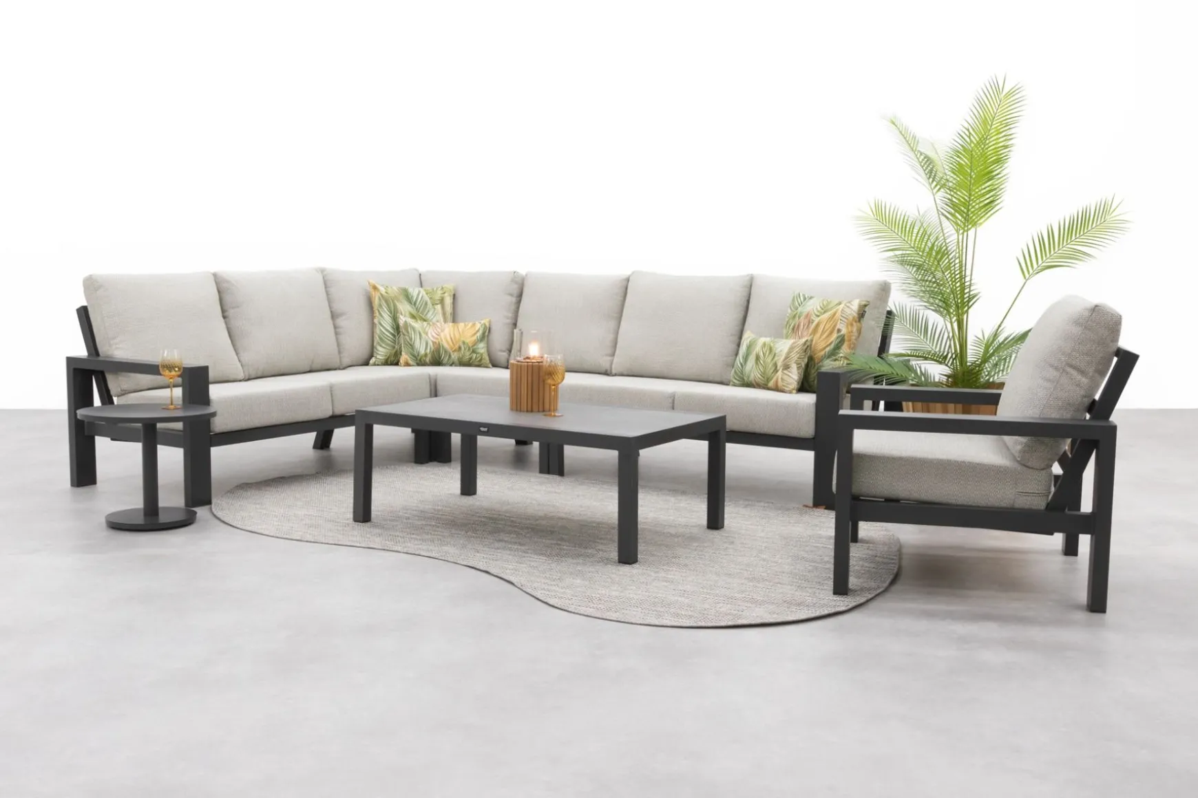 Verano/Atlanta loungeset + loungestoel (6-delig) - Royal Grey