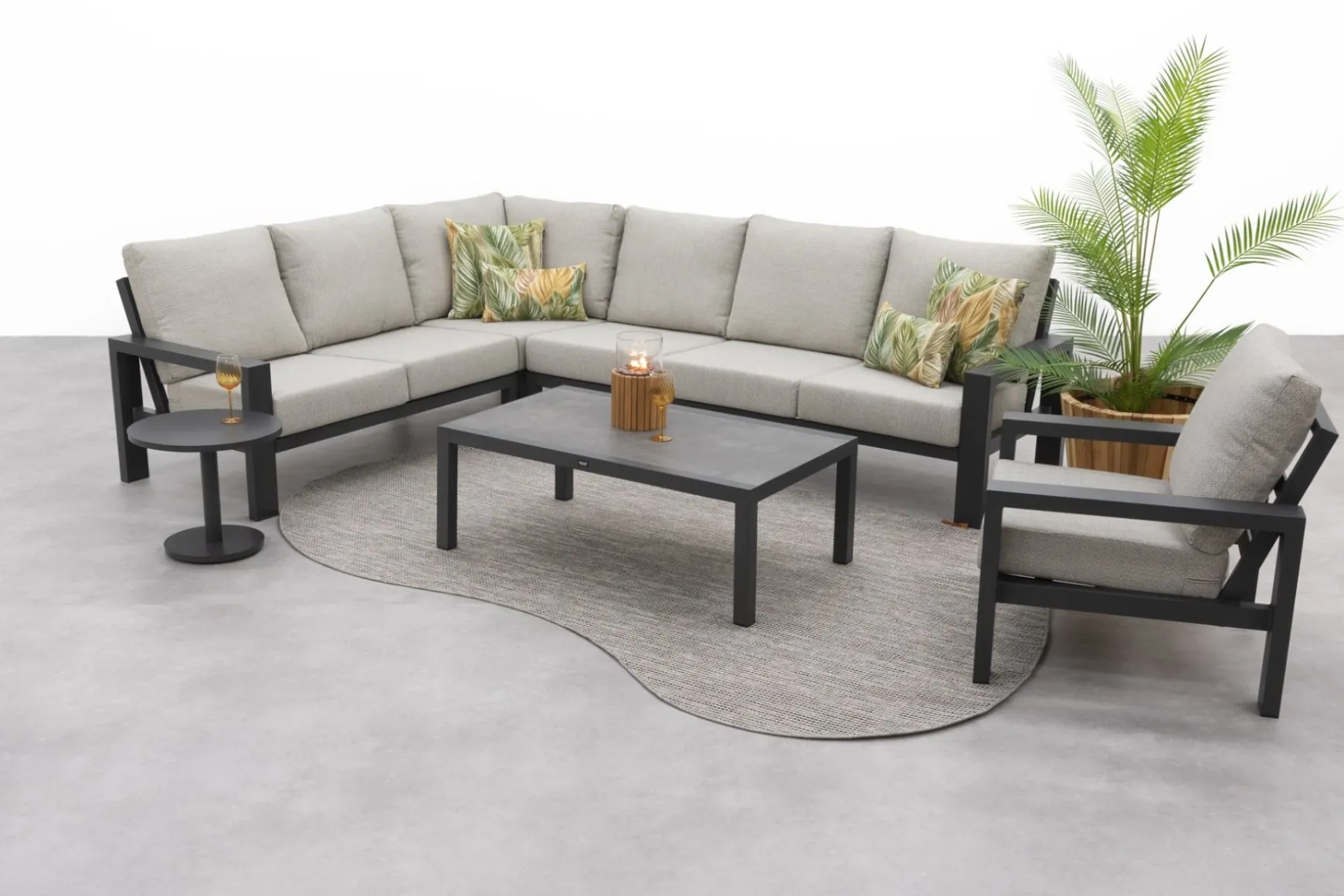 Verano/Atlanta loungeset + loungestoel (6-delig) - Royal Grey