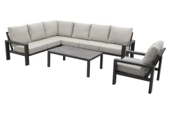 Verano/Atlanta loungeset + loungestoel (6-delig) - Royal Grey