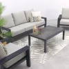 Verano/Atlanta stoel-bank loungeset (4-delig) - Royal Grey/Antraciet