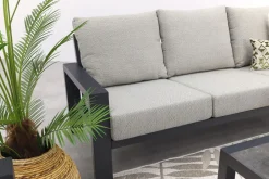 Verano/Atlanta stoel-bank loungeset (4-delig) - Royal Grey/Antraciet