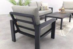 Verano/Atlanta stoel-bank loungeset (4-delig) - Royal Grey/Antraciet