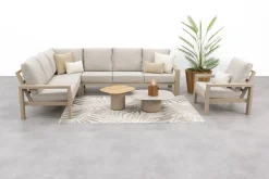 Verano/Demi loungeset + loungestoel (7-delig) - Latte