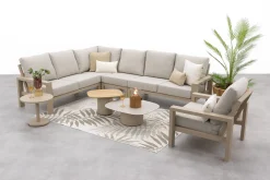 Verano/Demi loungeset + loungestoel (7-delig) - Latte