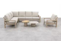 Verano/Demi loungeset + loungestoel (7-delig) - Latte