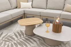 Verano/Demi loungeset + loungestoel (7-delig) - Latte