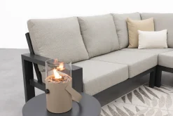 Verano/Jersey lounge- diningset + loungestoel - Antraciet