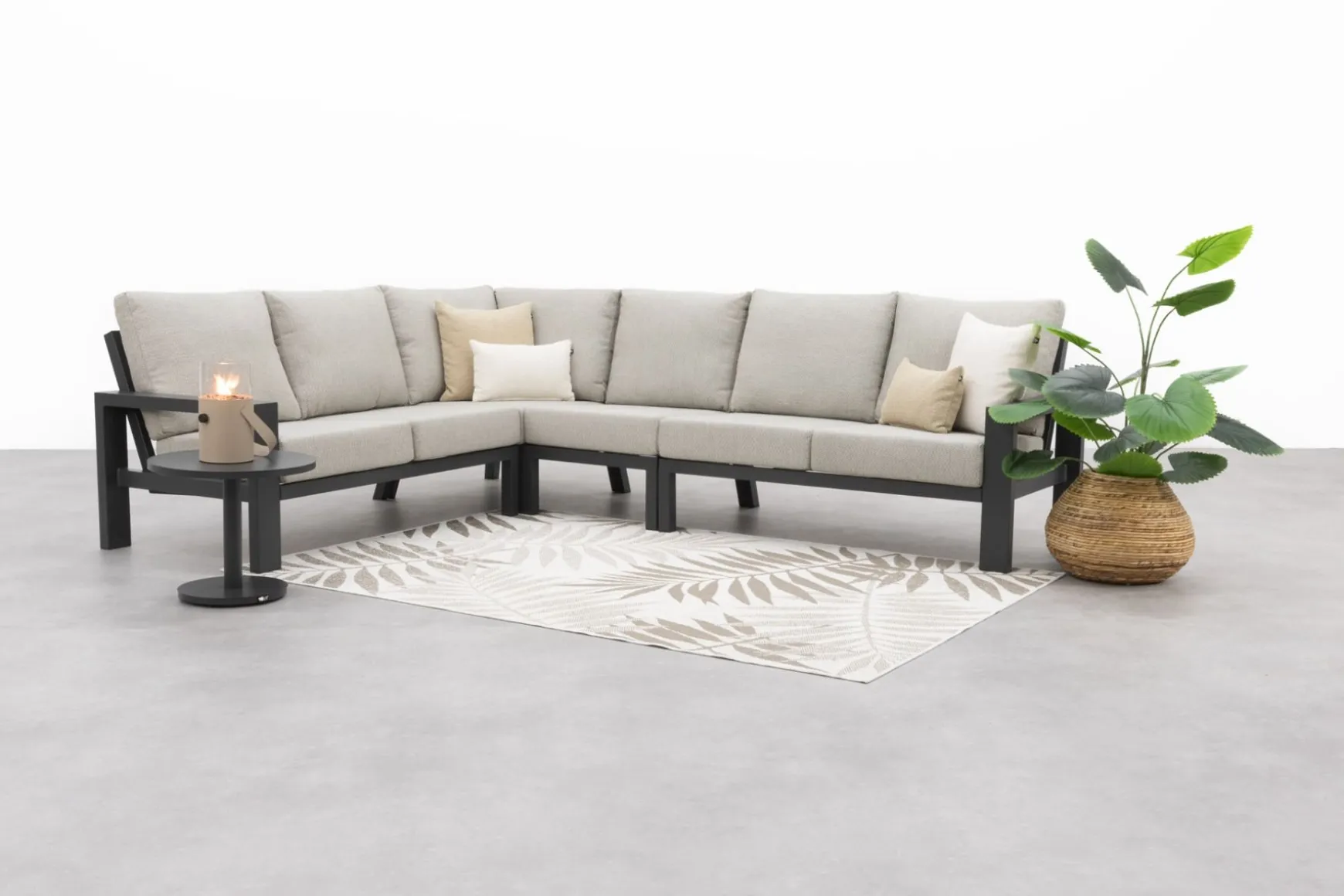 Verano lounge hoekbank (4-delig) - Royal Grey