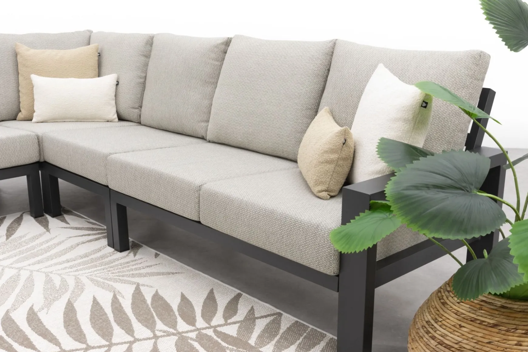 Verano lounge hoekbank (4-delig) - Royal Grey