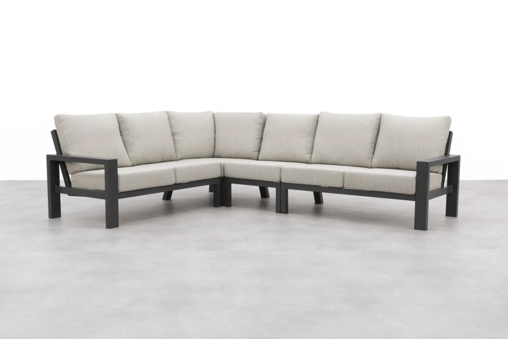 Verano lounge hoekbank (4-delig) - Royal Grey