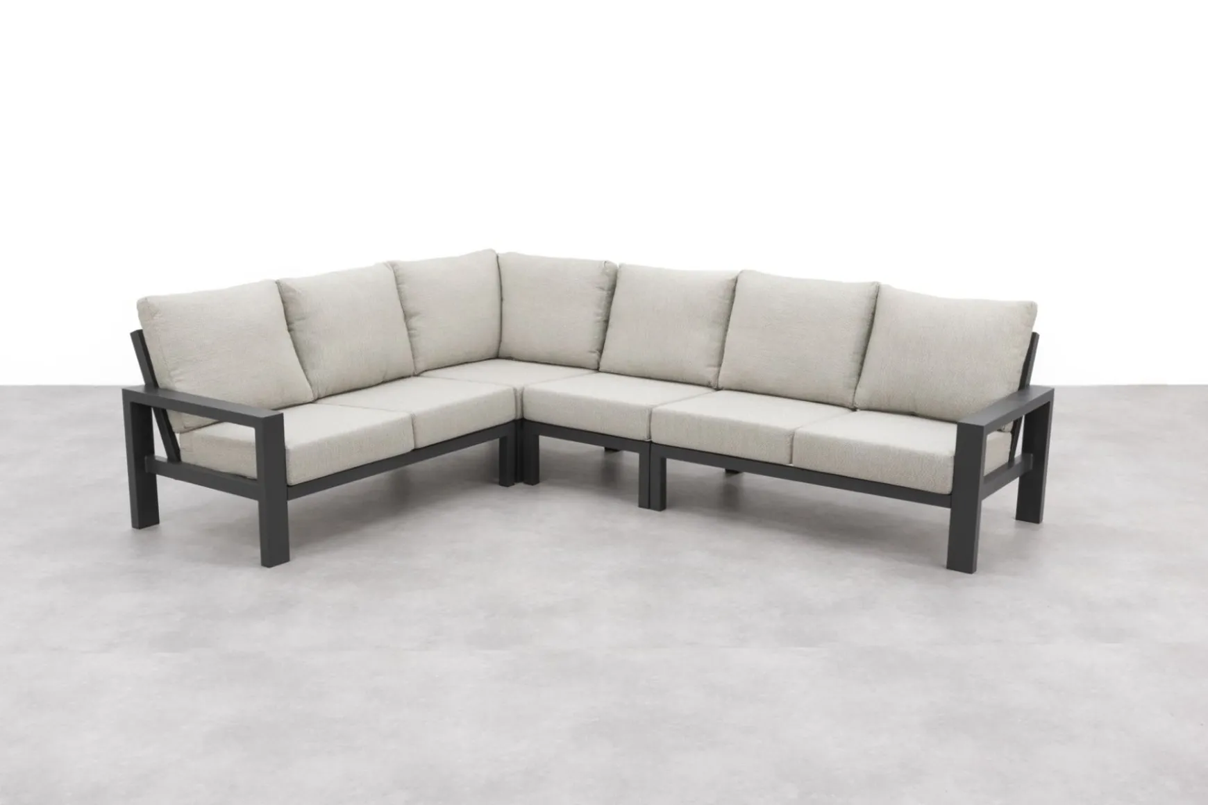 Verano lounge hoekbank (4-delig) - Royal Grey