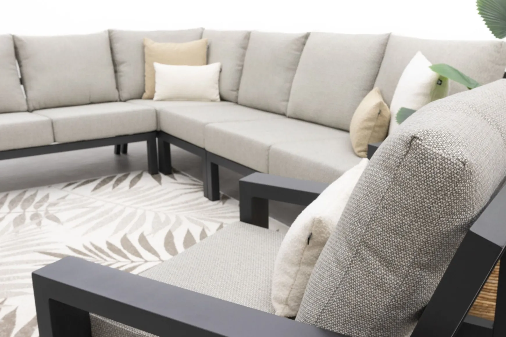 Verano lounge hoekbank + loungestoel (5-delig) - Royal Grey