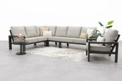 Verano lounge hoekbank + loungestoel (5-delig) - Royal Grey