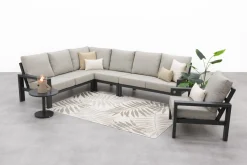 Verano lounge hoekbank + loungestoel (5-delig) - Royal Grey