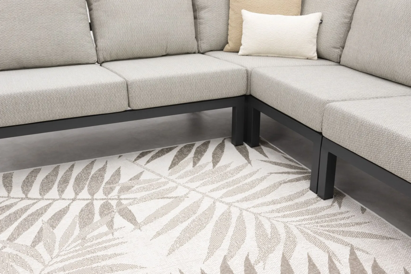 Verano lounge hoekbank + loungestoel (5-delig) - Royal Grey
