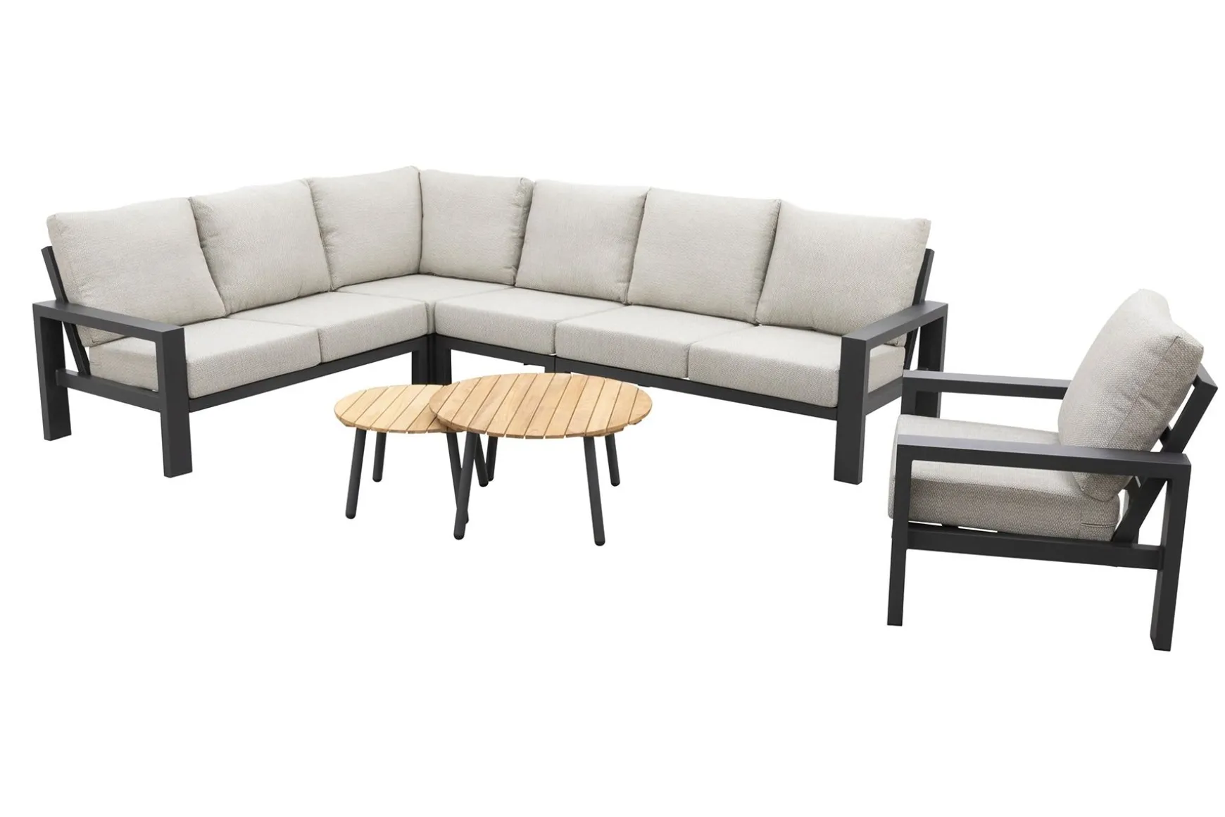 Verano/Mindo loungeset + loungestoel (7-delig) - Royal Grey