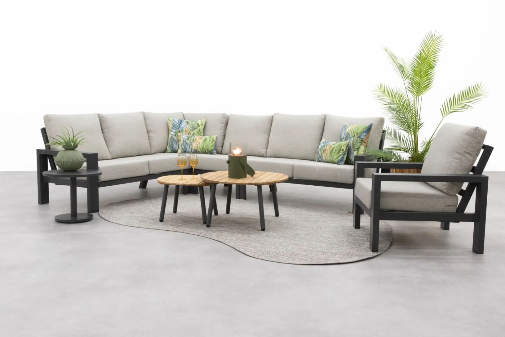 Verano/Mindo loungeset + loungestoel (7-delig) - Royal Grey