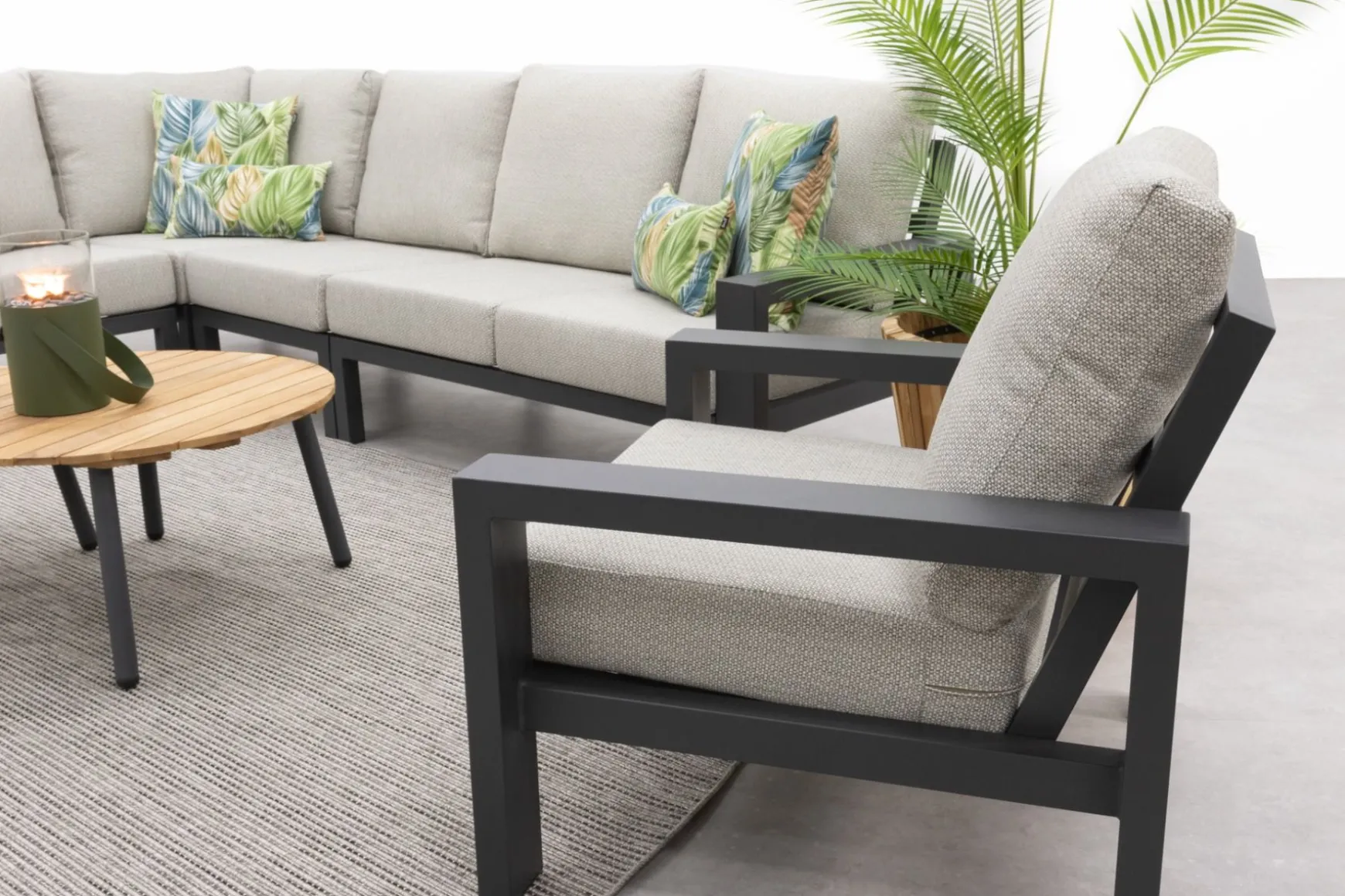 Verano/Mindo loungeset + loungestoel (7-delig) - Royal Grey