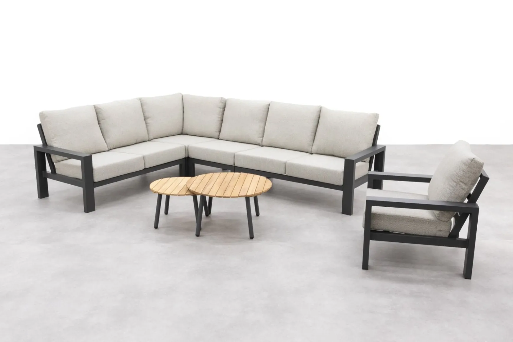 Verano/Mindo loungeset + loungestoel (7-delig) - Royal Grey