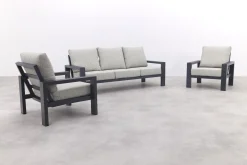 Verano stoel-bank loungeset (3-delig) - Royal Grey