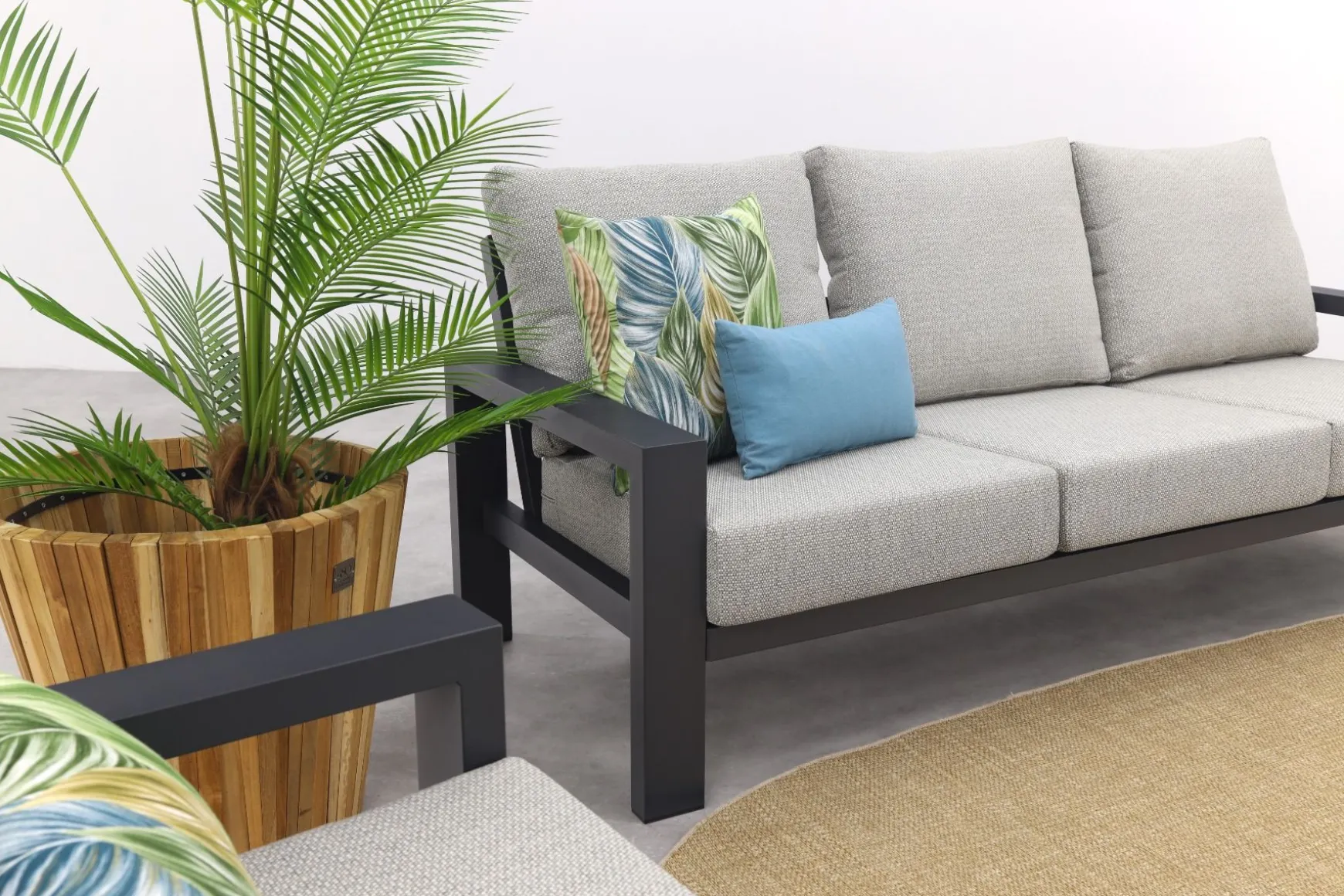 Verano stoel-bank loungeset (3-delig) - Royal Grey