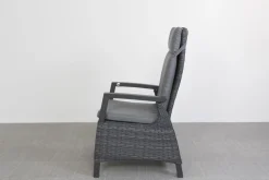 Verstelbare tuinset - Darwin wicker tuinstoel + Admiral tuintafel 224 cm.