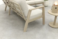 Viento aluminium hoekbank - Latte